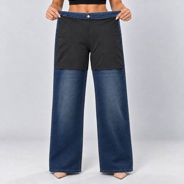 Classic Blue jeans, Shaping shorts inside