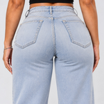 Light Blue jeans, Back close-up