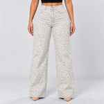 White Leopard jeans, Front view